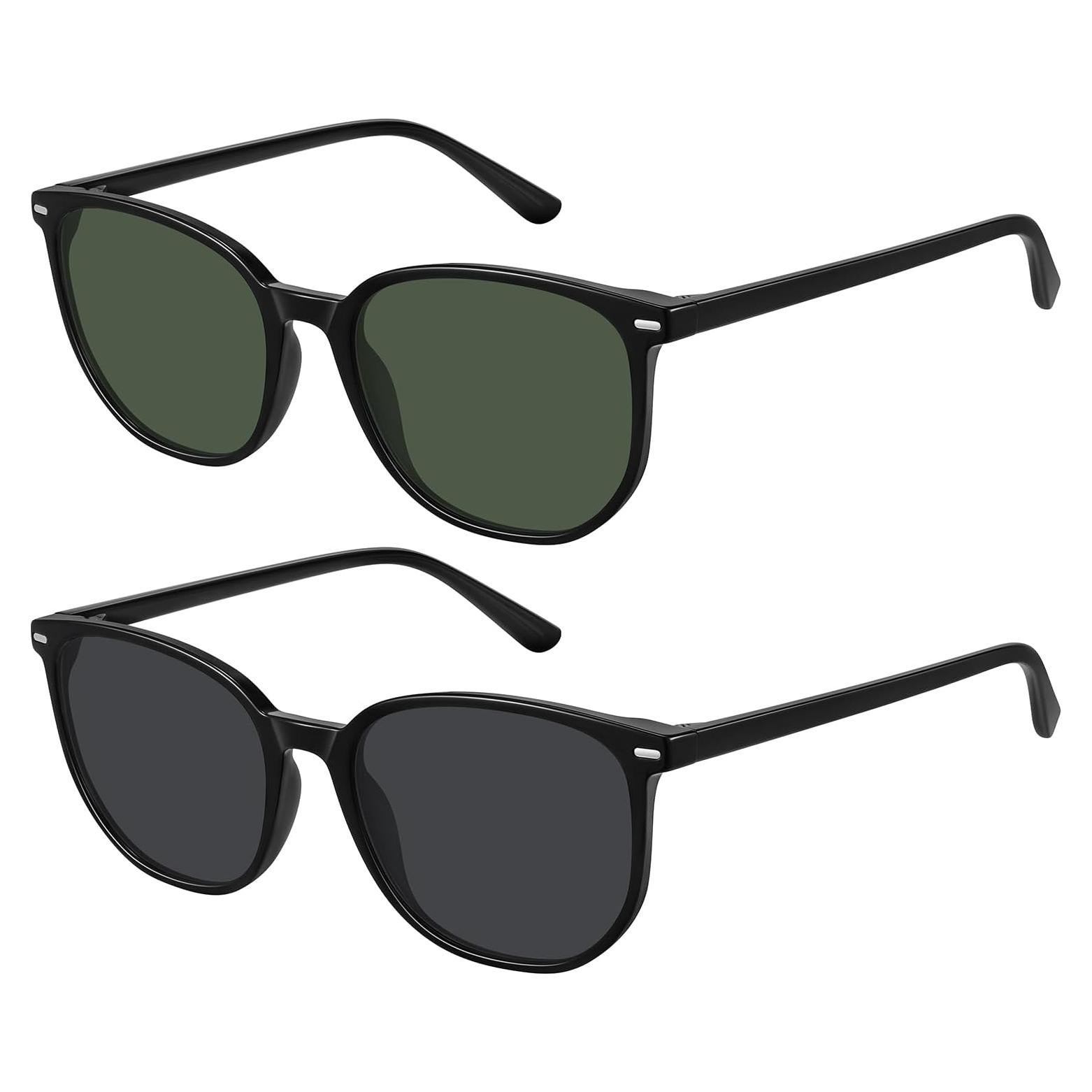 Gafas de sol polarizadas WOWSUN unisex retro 53mm lentes UV400