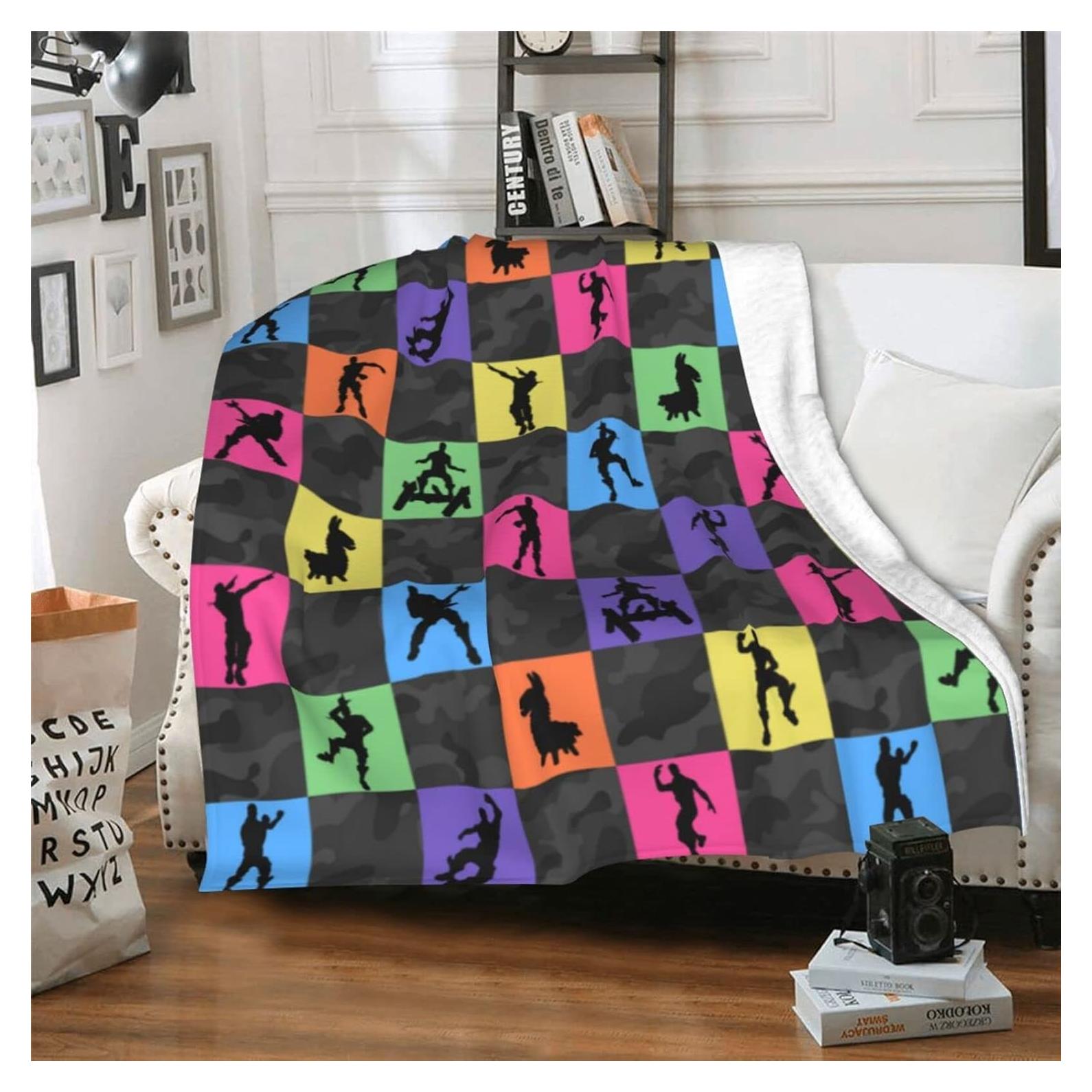 Manta de Juego Colorida Nzahdwu 101.6x127cm Forro Polar