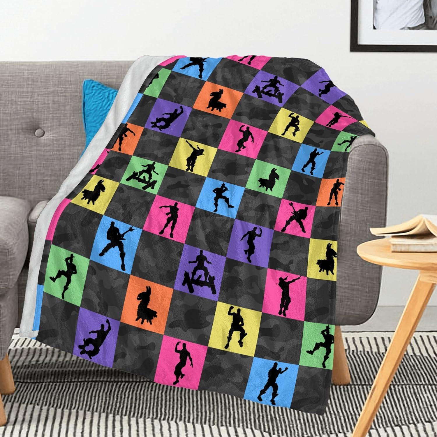 Manta de Juego Colorida Nzahdwu 101.6x127cm Forro Polar