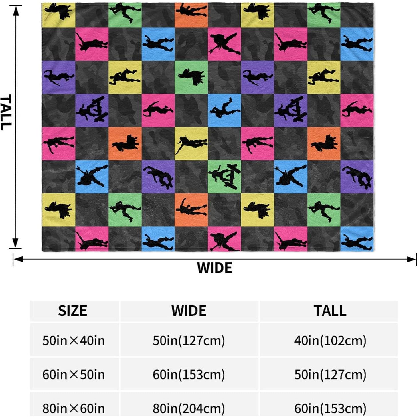 Manta de Juego Colorida Nzahdwu 101.6x127cm Forro Polar