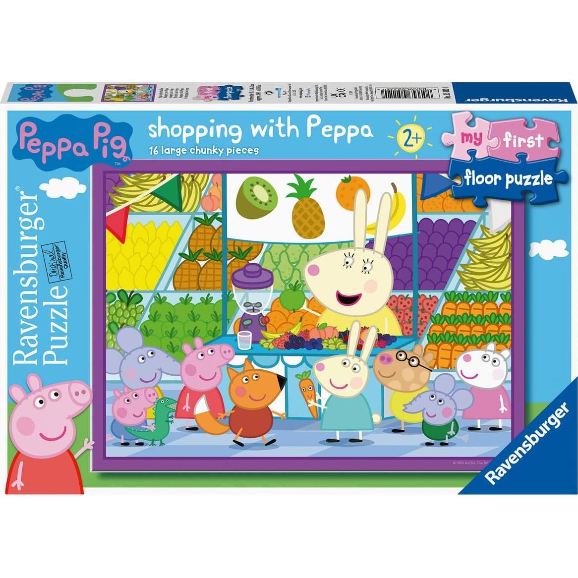 Rompecabezas de Suelo Peppa Pig 16 Piezas Ravensburger 49x36 cm