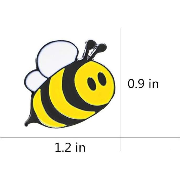 Insignia de esmalte WAFUNNE C2009 D-abeja para ropa