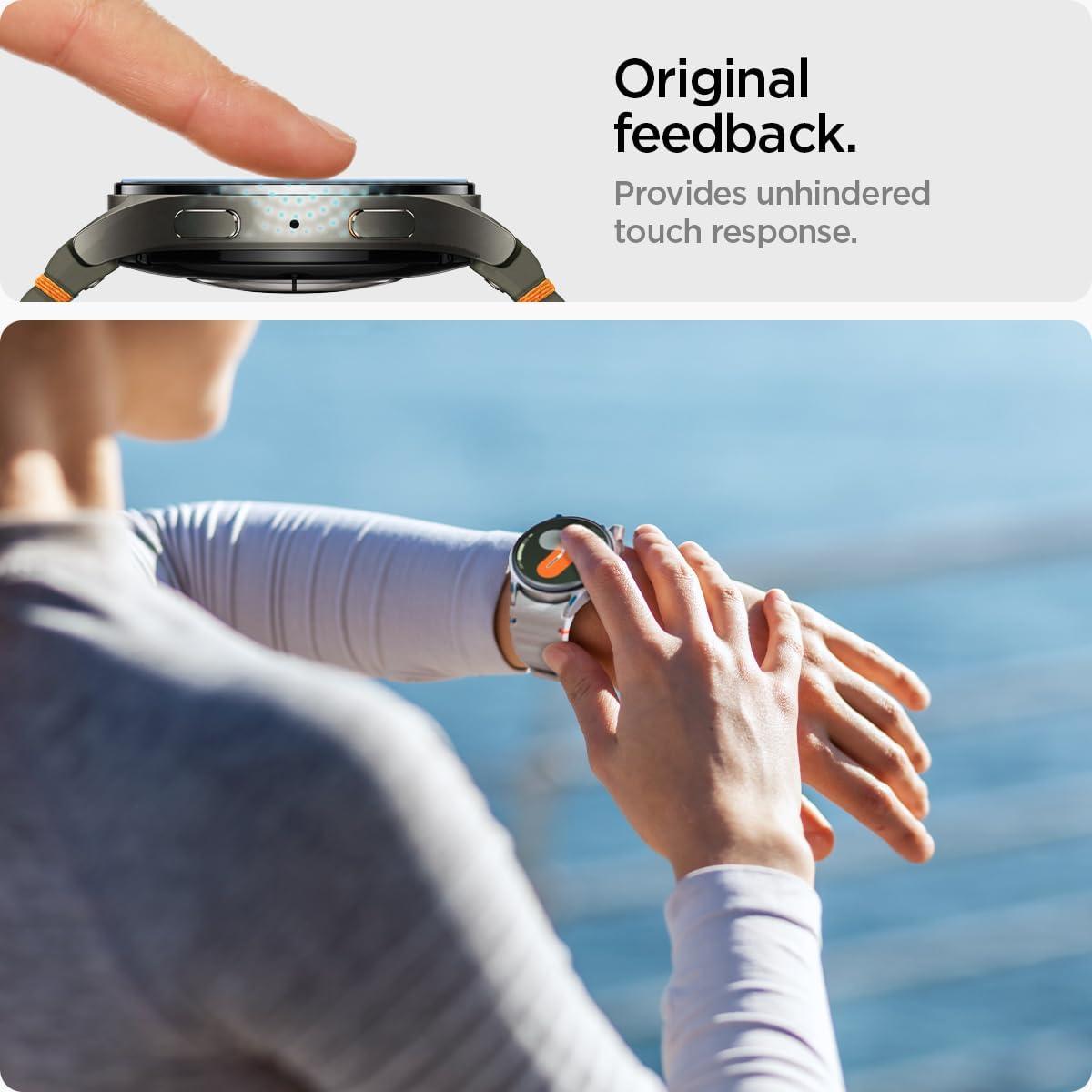 Protector de Pantalla Vidrio Templado Spigen Galaxy Watch 7 40mm - 2 Paquete