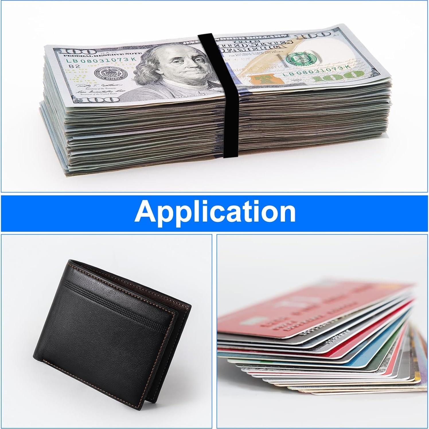 50 Piezas Bandas de Goma de Silicona uxcell 6x5mm Negras