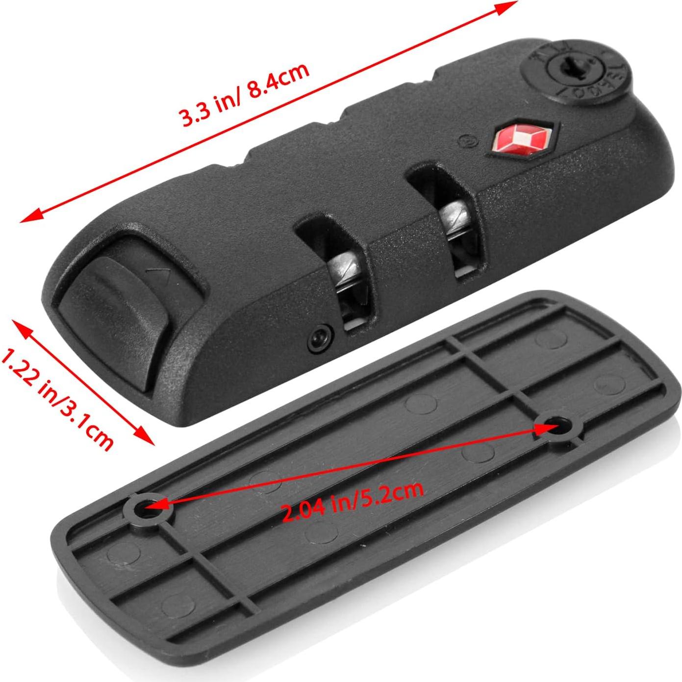 Candados TSA de Combinación Ech.Apr 2-Pack Negro 30.96g