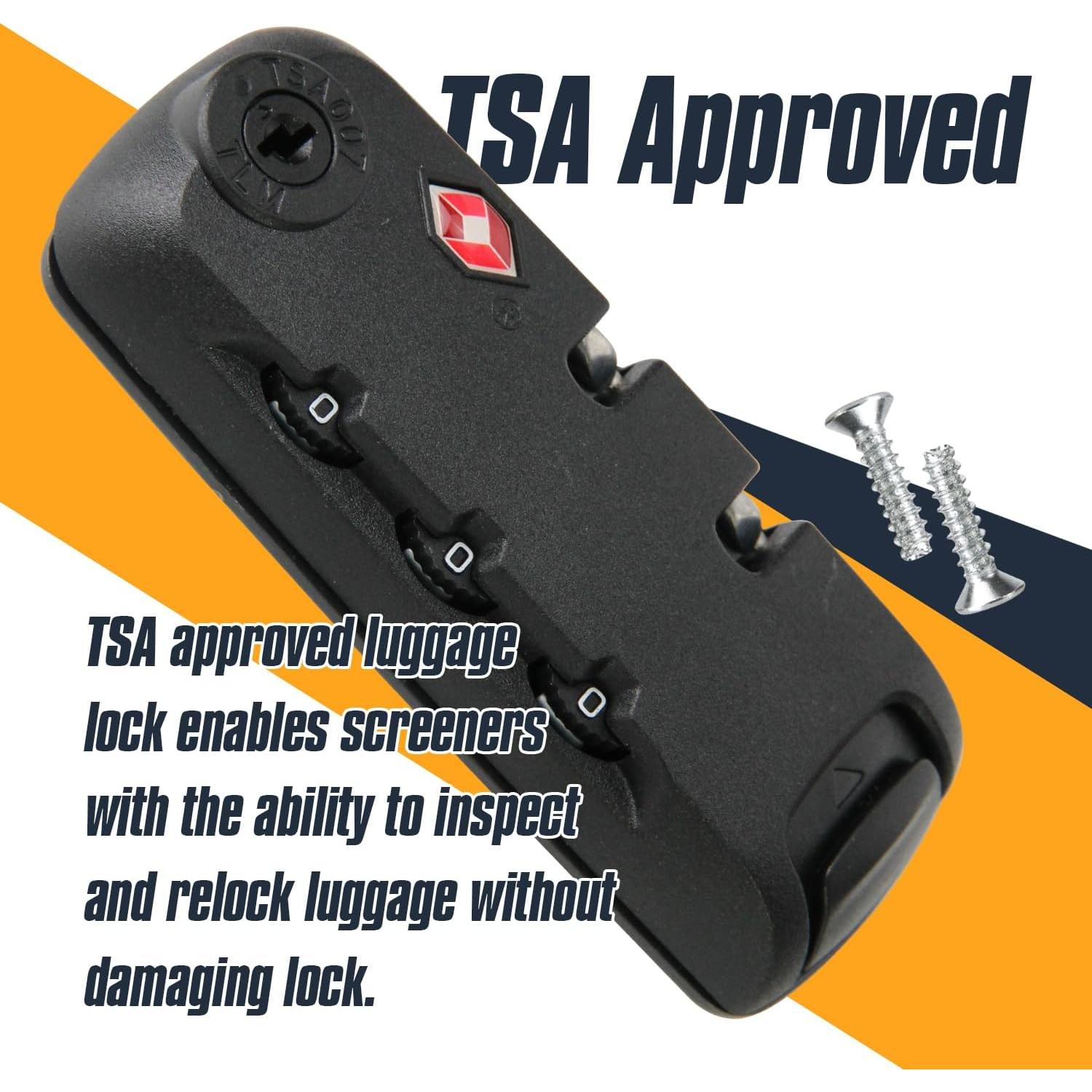 Candados TSA de Combinación Ech.Apr 2-Pack Negro 30.96g