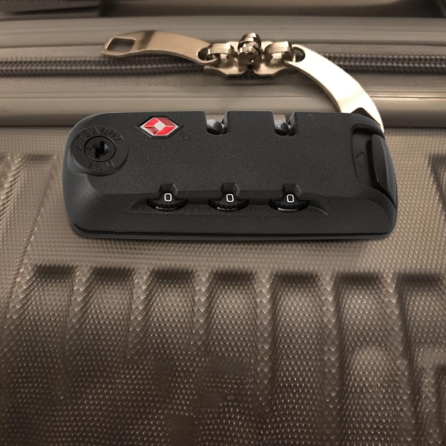 Candados TSA de Combinación Ech.Apr 2-Pack Negro 30.96g