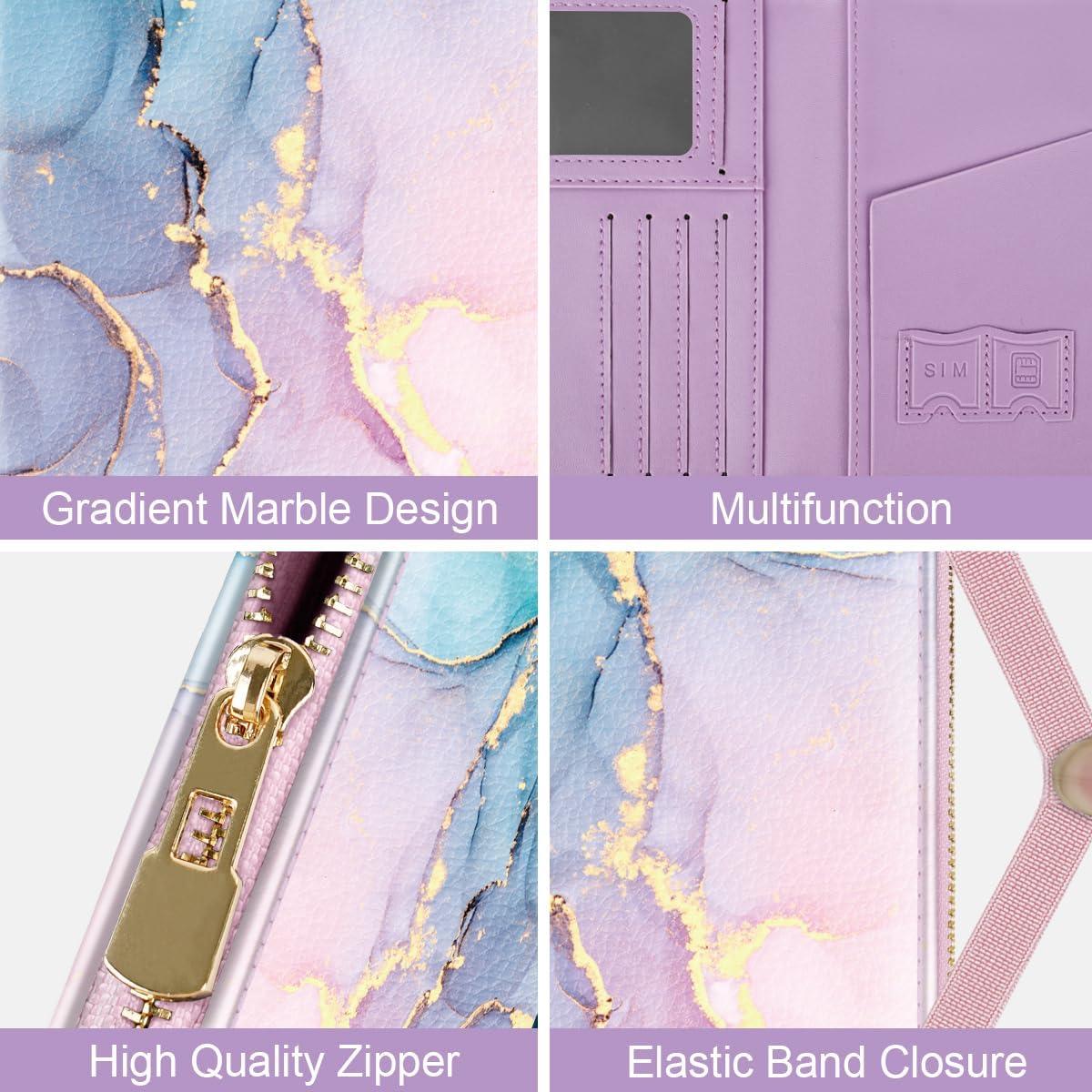 Funda de Pasaporte Simikol con Cremallera y Bloqueo RFID