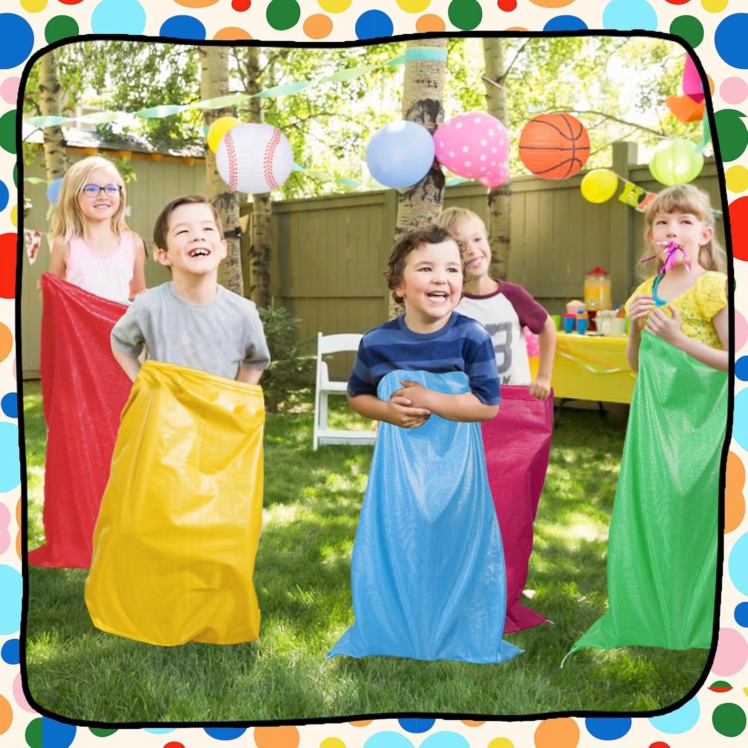 10 Bolsas de Carrera de Sacos de Papa WSFSLJWDW Coloridas 73.66x99.06cm