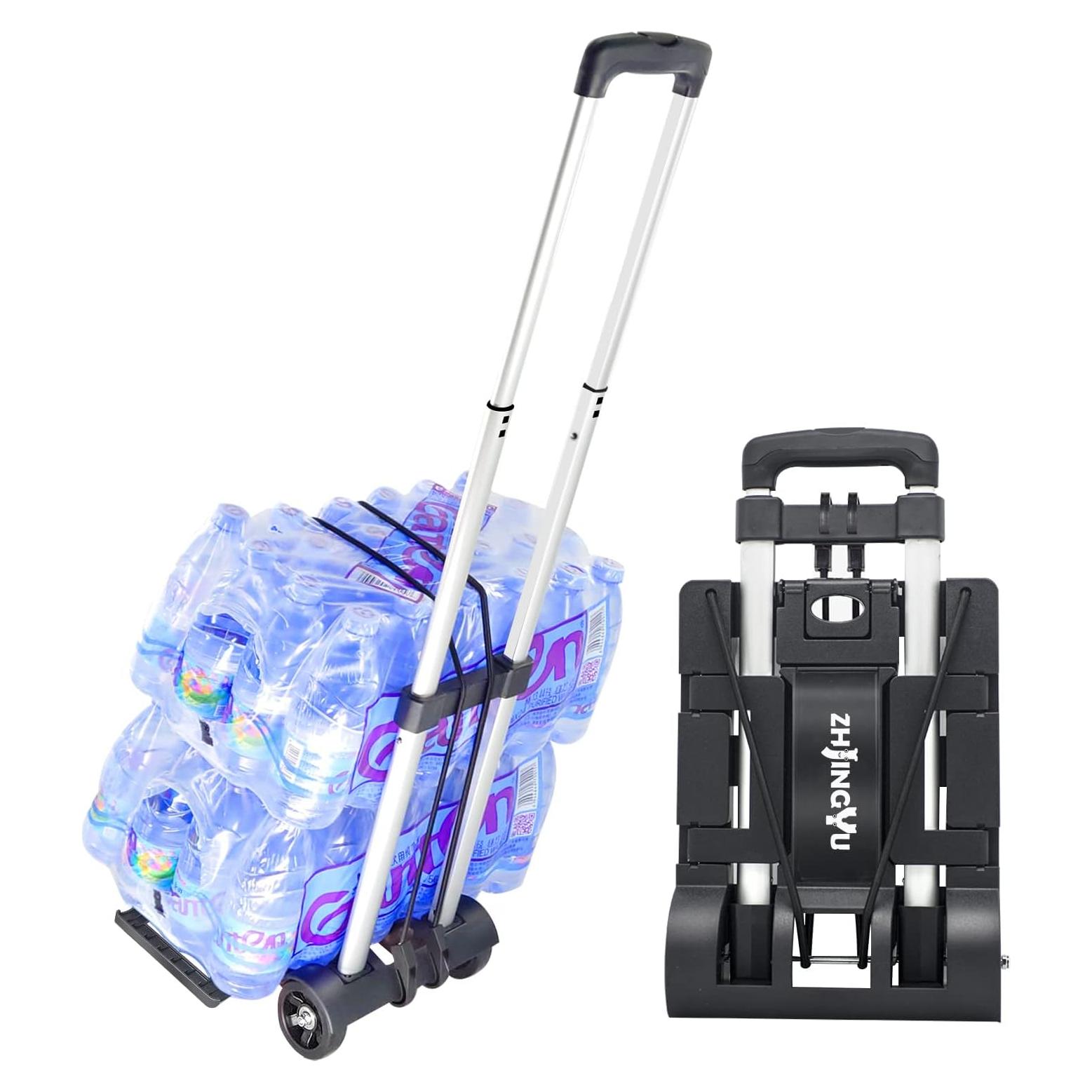Carro de Mano Plegable ZHJINGYU 2 Ruedas 31.75 kg Aluminio