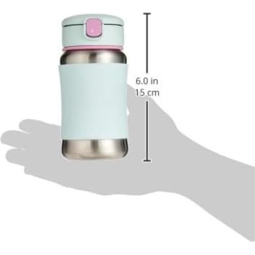 Botella de Acero Inoxidable Skip Hop 350ml con Popote Helado