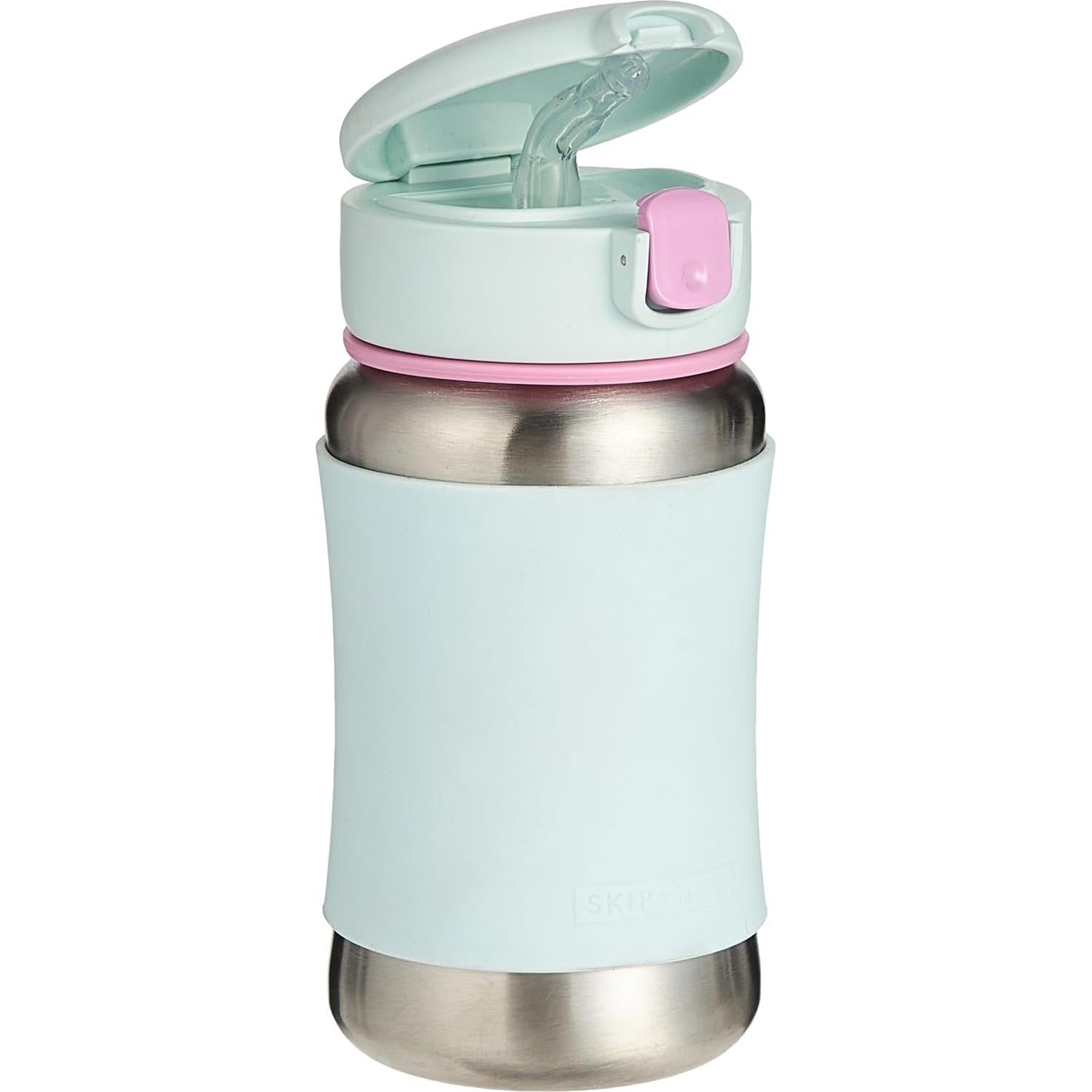 Botella de Acero Inoxidable Skip Hop 350ml con Popote Helado