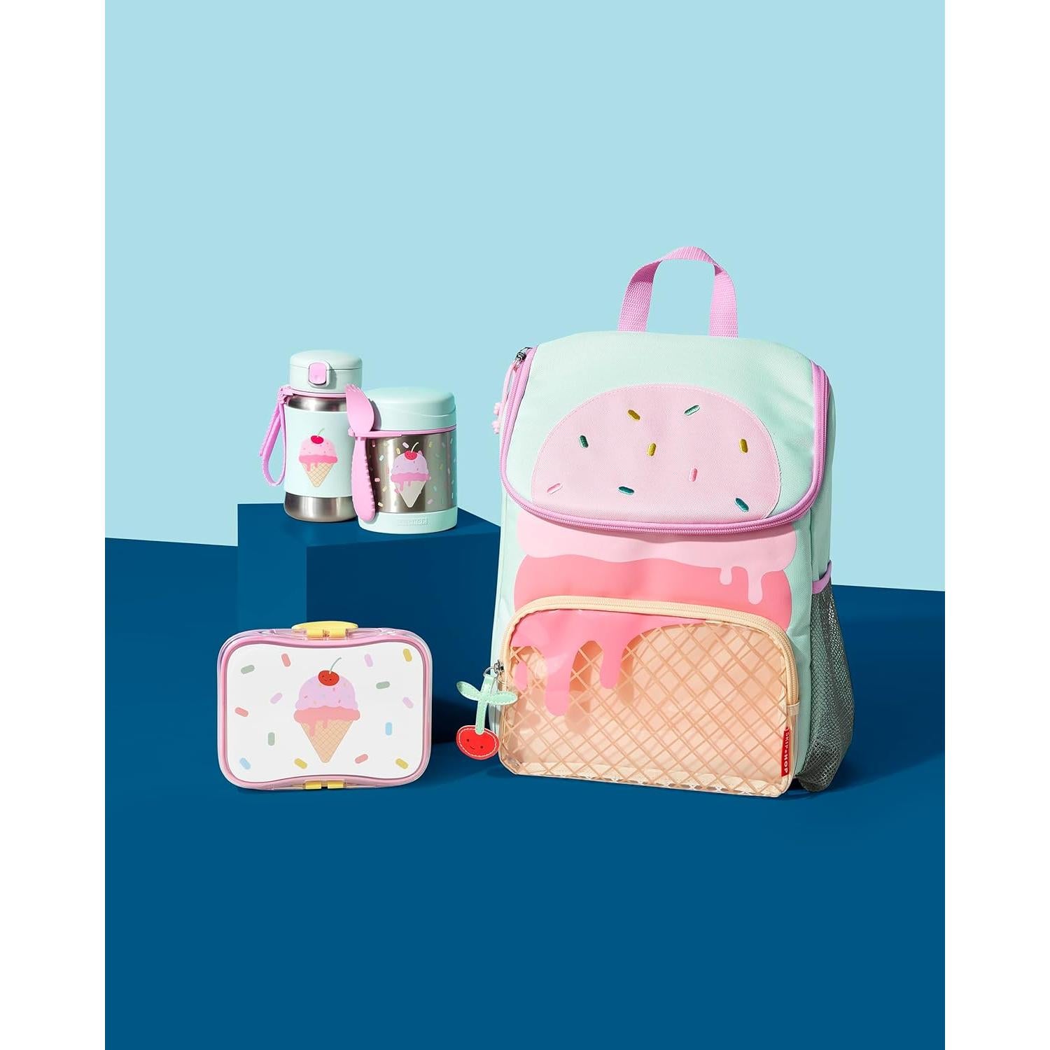 Botella de Acero Inoxidable Skip Hop 350ml con Popote Helado