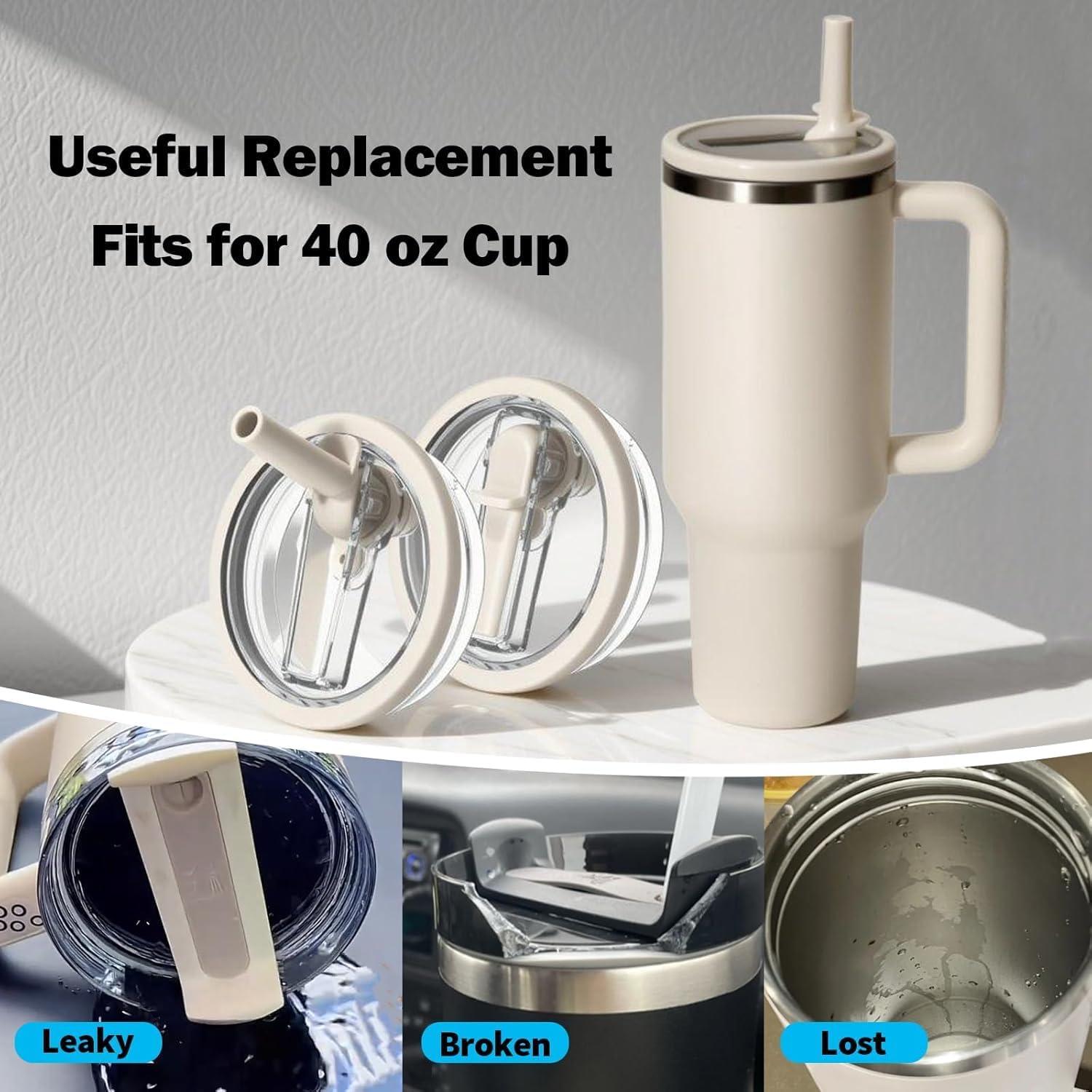 Tapa a Prueba de Fugas KPWIN para Vaso Stanley 40 oz Beige