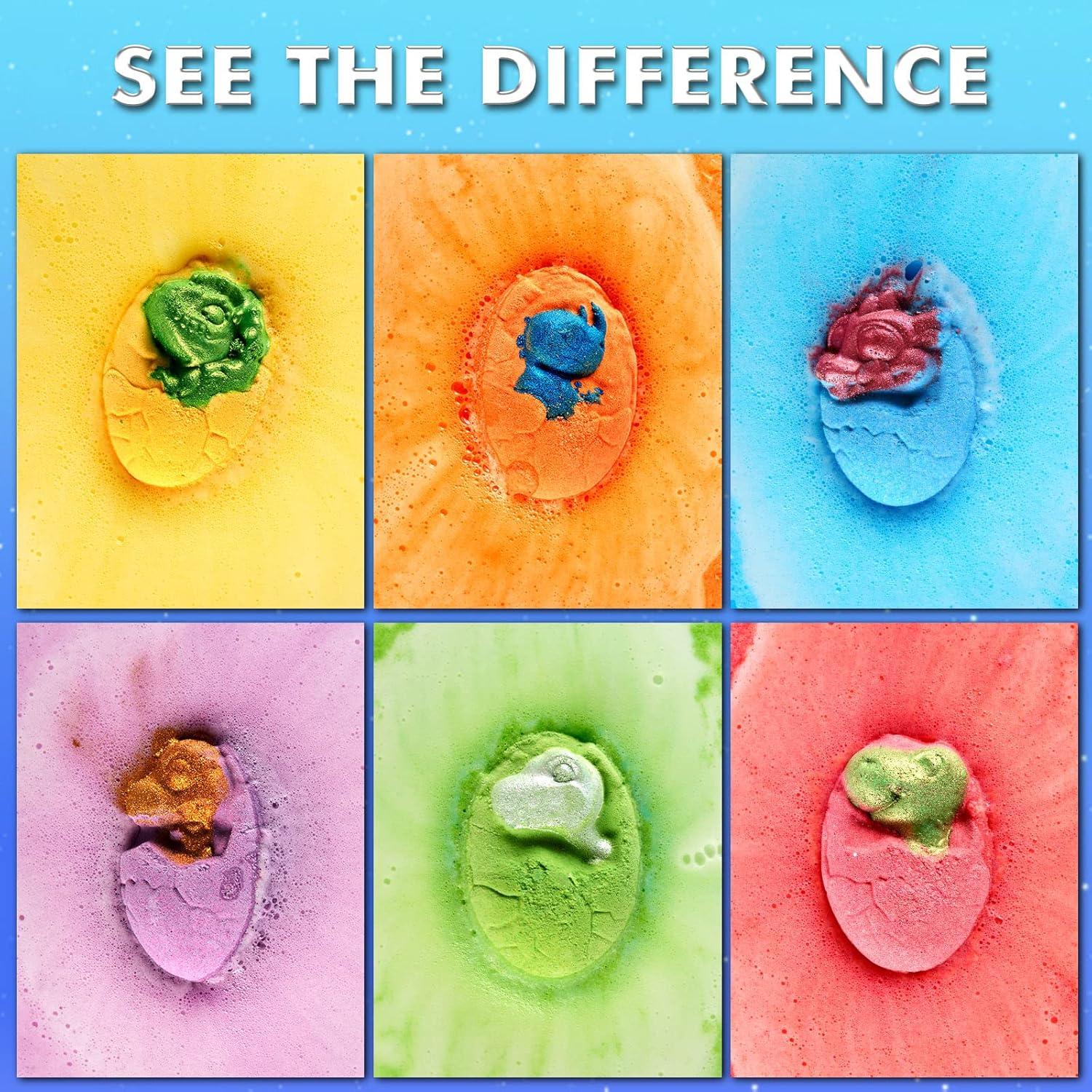 Set de Bombas de Baño para Niños Comfso - Huevos de Dinosaurio XL