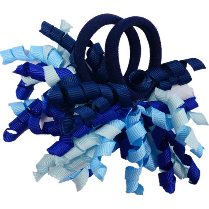 Paquete de 18 lazos de korker rizados PIDOUDOU colores mixtos