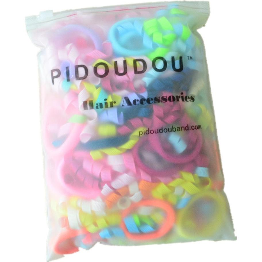 Paquete de 18 lazos de korker rizados PIDOUDOU colores mixtos