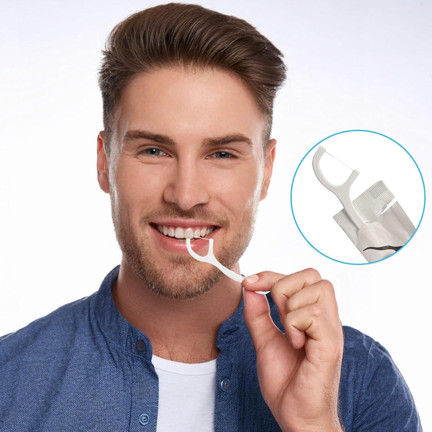 Palillos de Hilo Dental Individuales Meanhoo - 210 Unidades