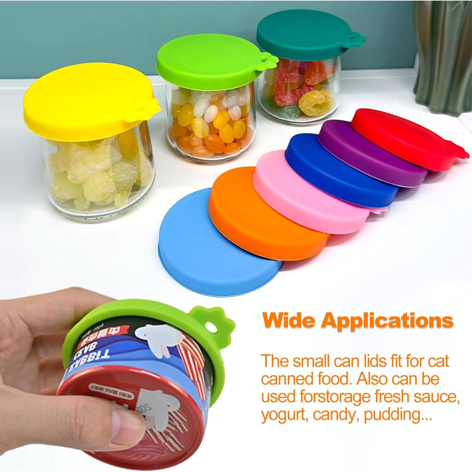 9 Tapas de Silicona para Latas de Comida para Gatos Yobbai