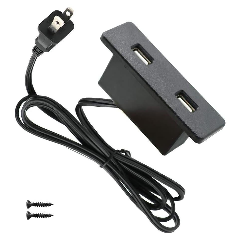 Toma de Corriente USB Empotrada 4 LEAF PT-0048 2 Puertos 2.1A