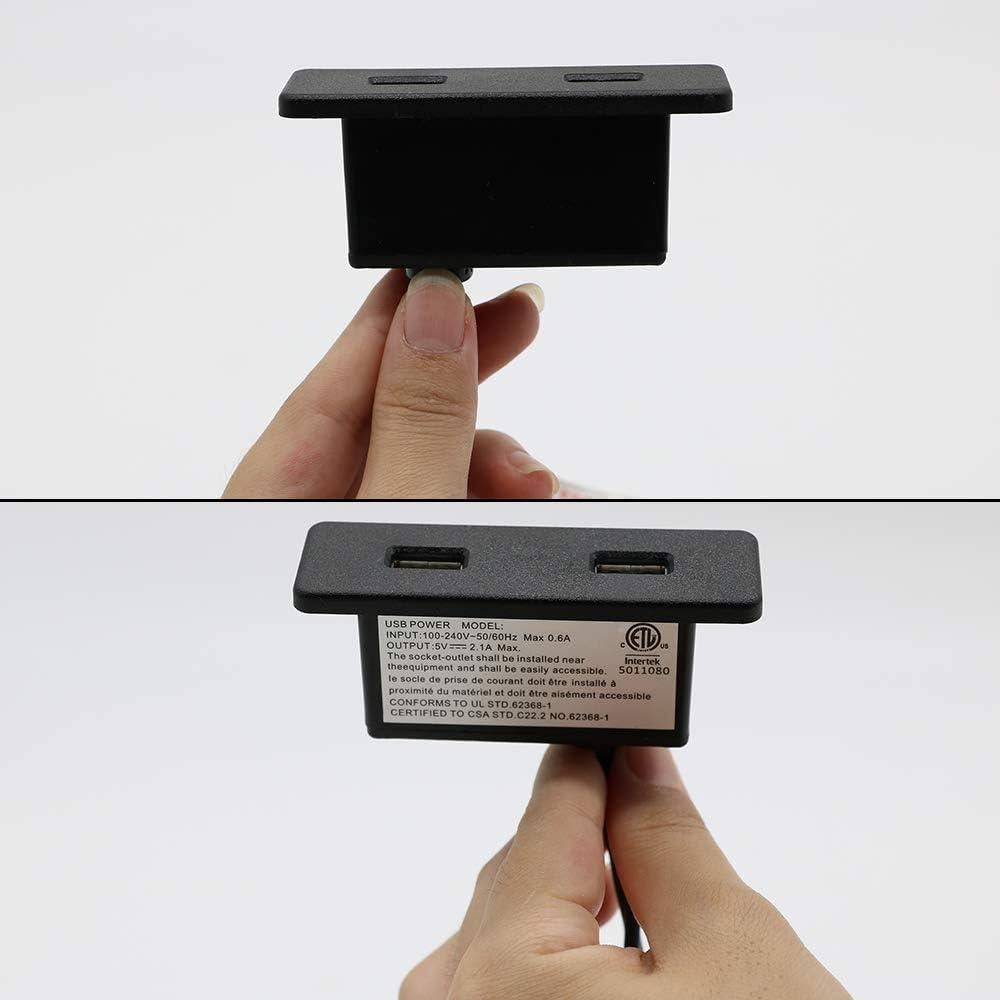 Toma de Corriente USB Empotrada 4 LEAF PT-0048 2 Puertos 2.1A