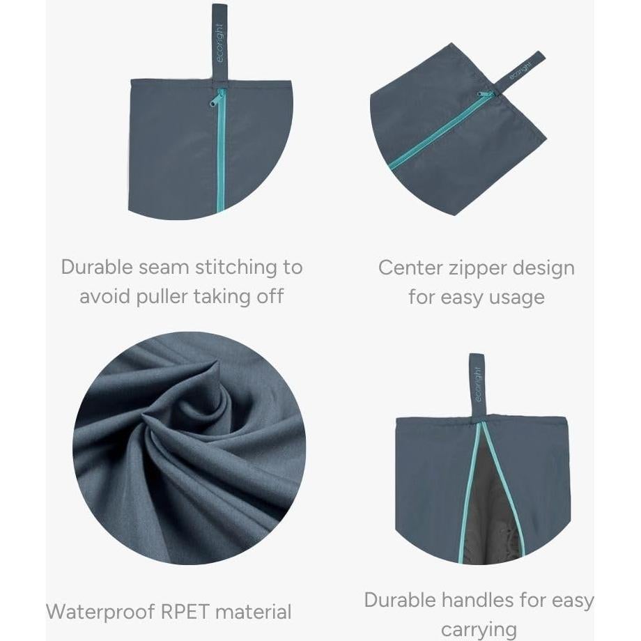 Bolsas para zapatos Ecoright, juego de 2, 100% recicladas, 25x43cm