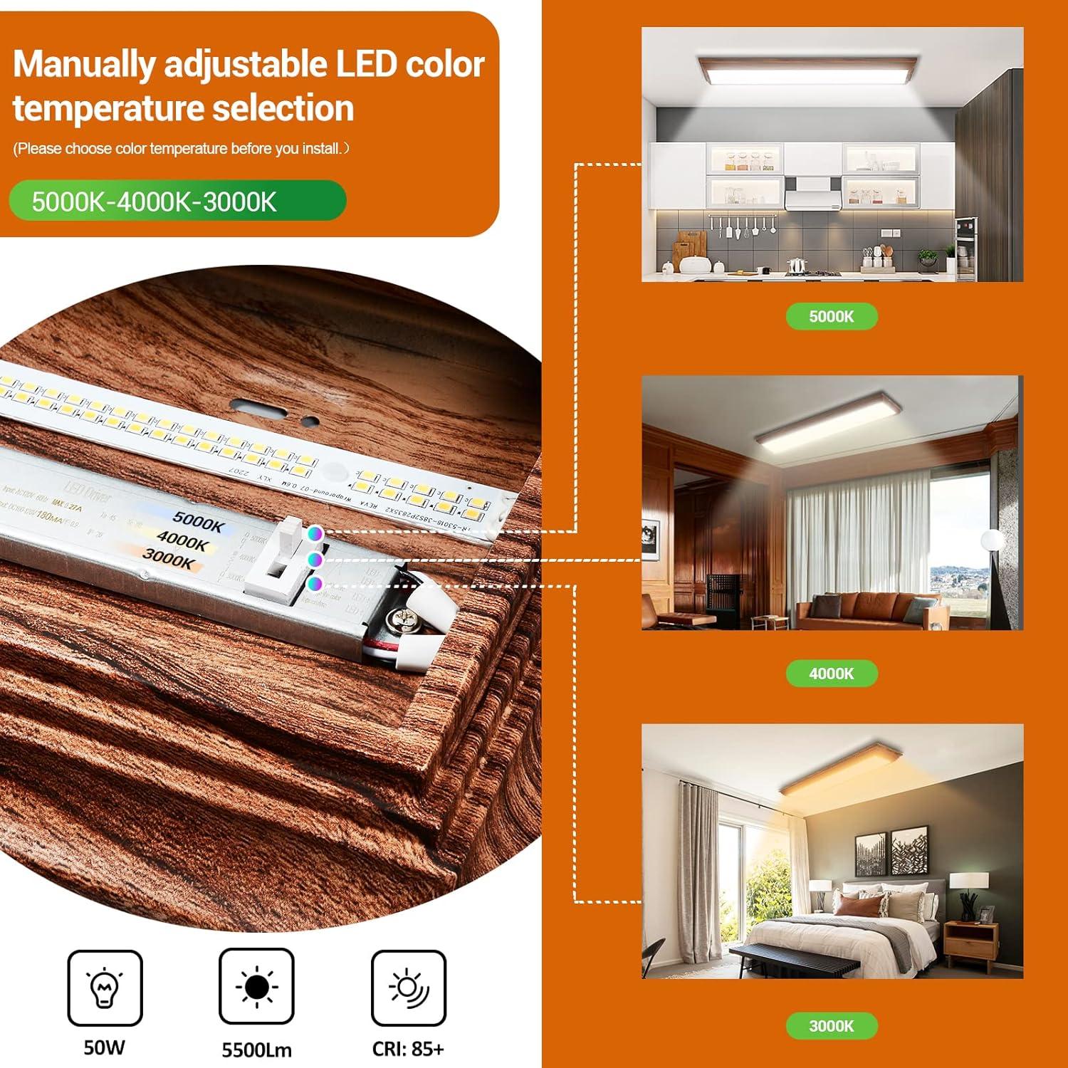 Lámpara LED 50W FaithSail 4FT CCT Seleccionable 3000K-5000K