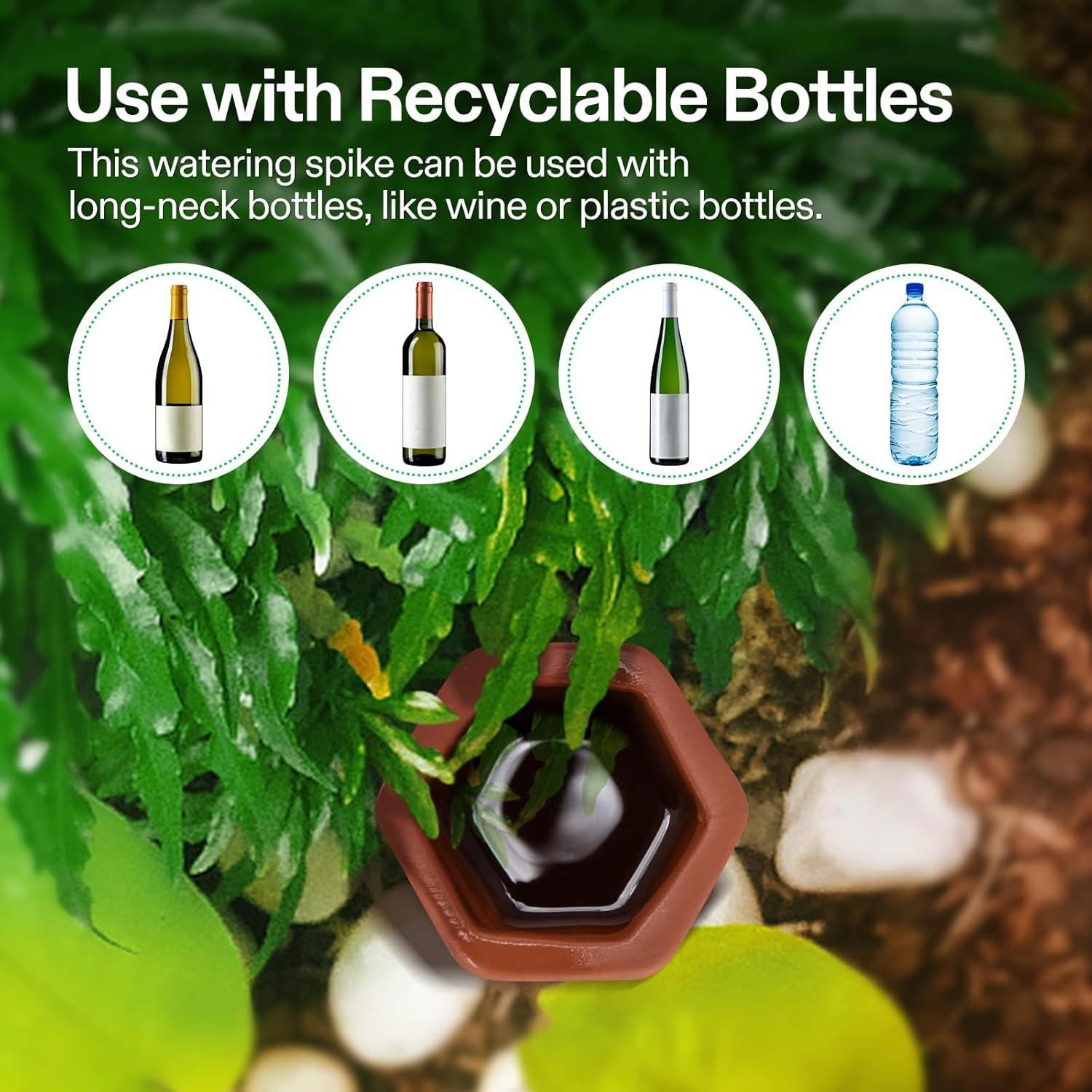 Picos de Autorriego VIVOSUN - 6 Estacas de Terracota 17.5 cm