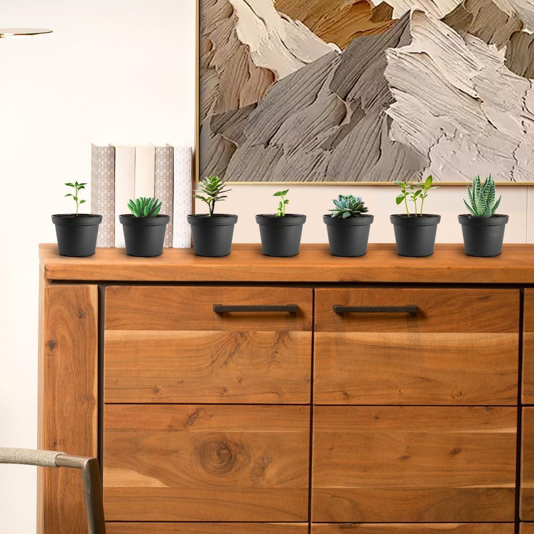 Paquete de 60 macetas de vivero negras 3" RooTrimmer