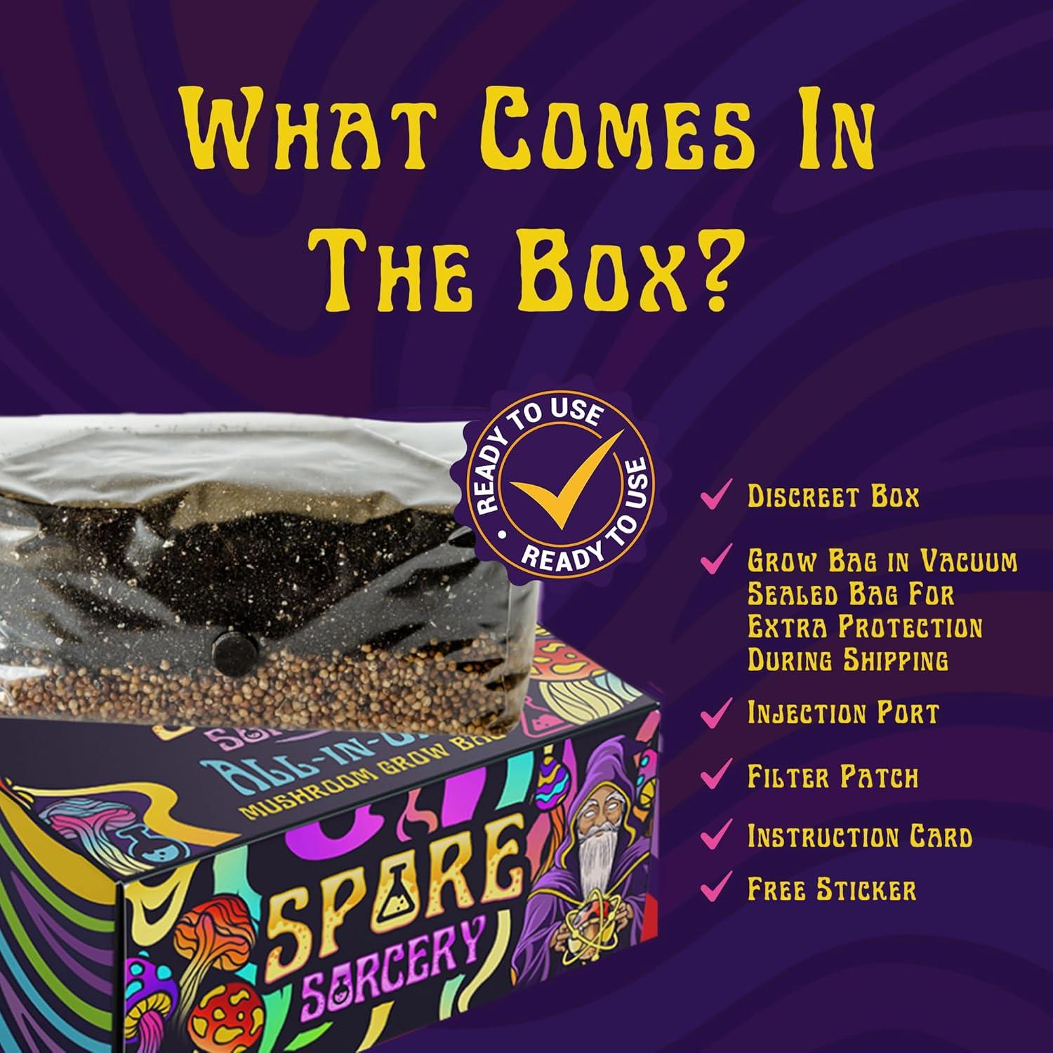 Kit de Cultivo de Champiñones 2 LB Spore Sorcery - Fácil y Rápido