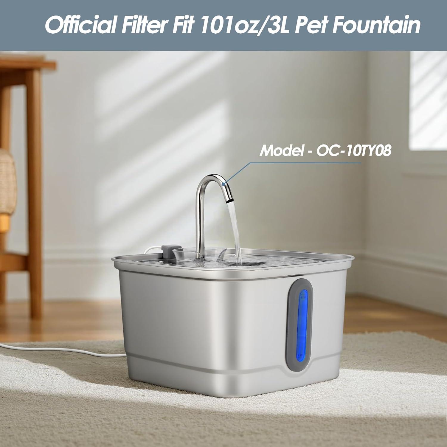 Filtros y Esponjas de Reemplazo SEIRMEP para Fuente de Agua 3L