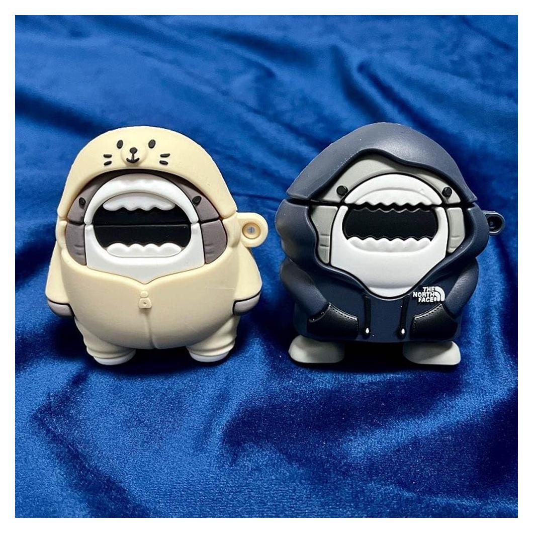 Funda Protectora Silicona ZOSTLAND para AirPods 2&1 - 2 Pcs Tiburón