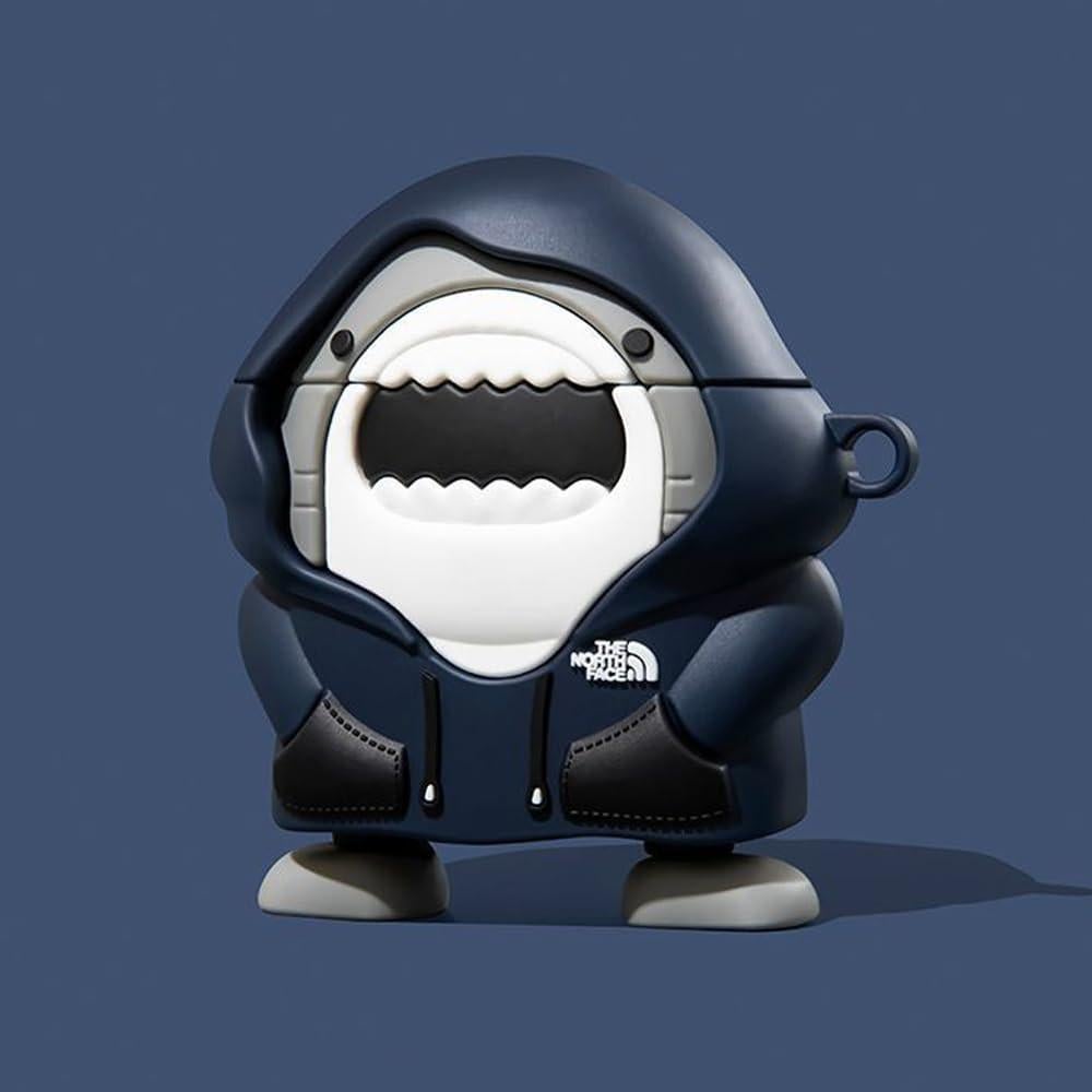 Funda Protectora Silicona ZOSTLAND para AirPods 2&1 - 2 Pcs Tiburón