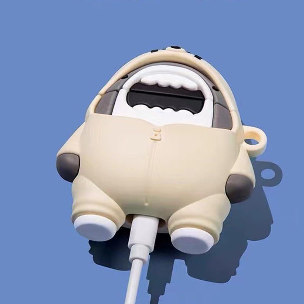 Funda Protectora Silicona ZOSTLAND para AirPods 2&1 - 2 Pcs Tiburón