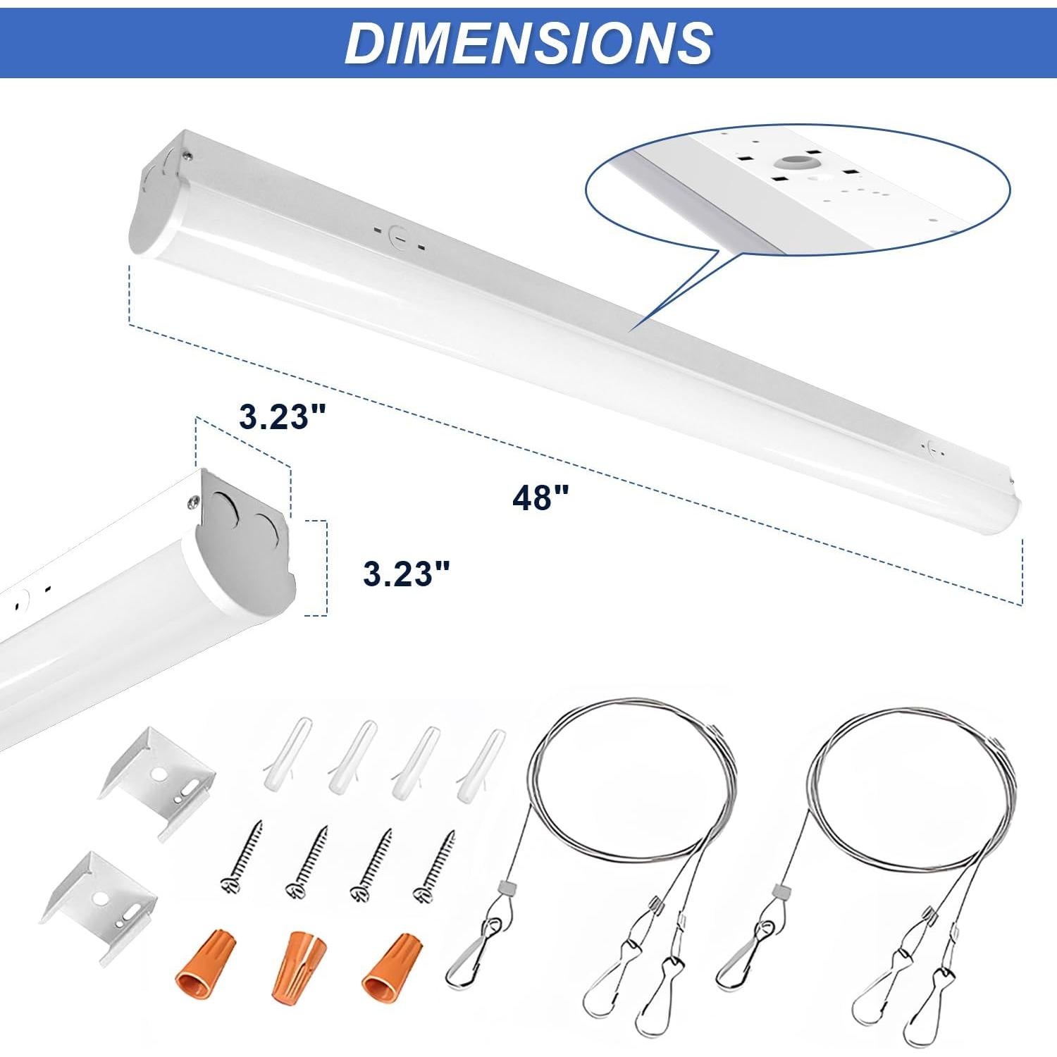 Luz Lineal LED OSTEK 4FT 24W/32W/40W 3CCT Regulable