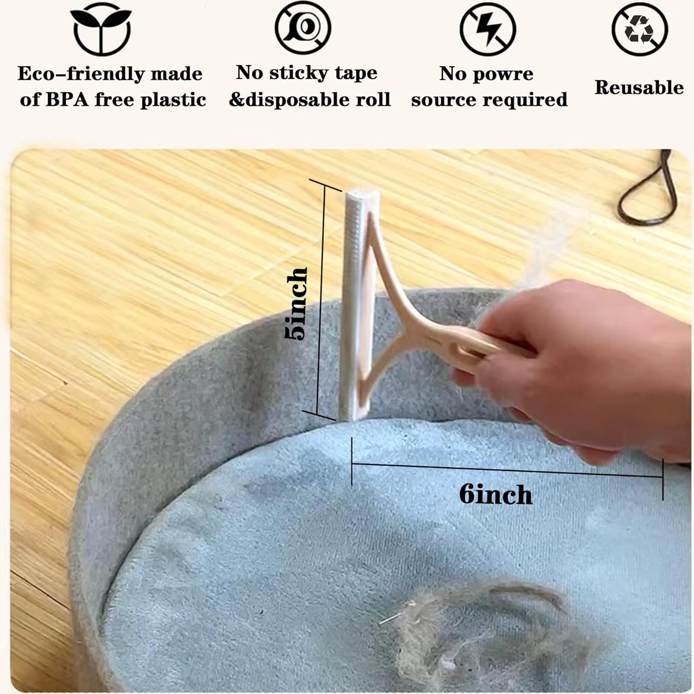 Removedor de Pelo de Mascota Mollypaws - 3 Piezas Reutilizables