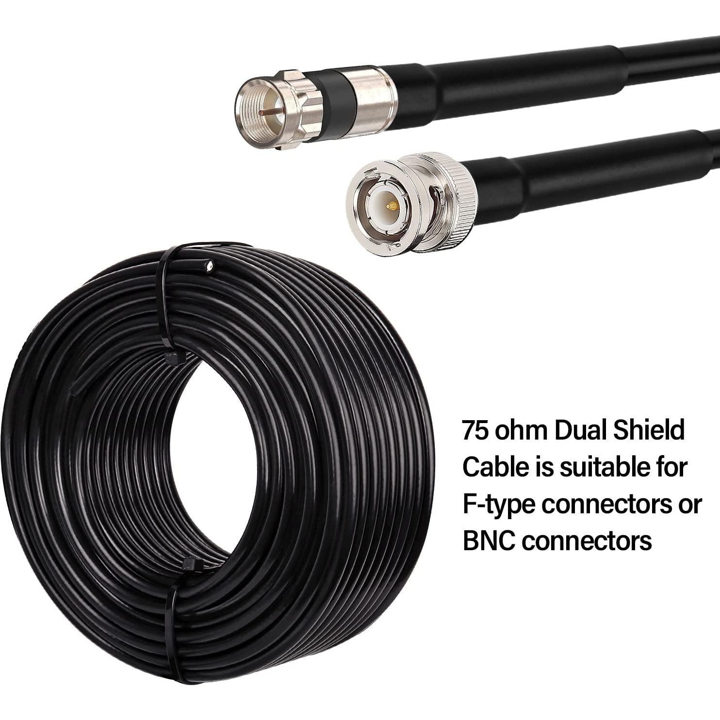 Cable Coaxial RG59 15.24m Doble Blindaje XRDS -RF 75 Ohm