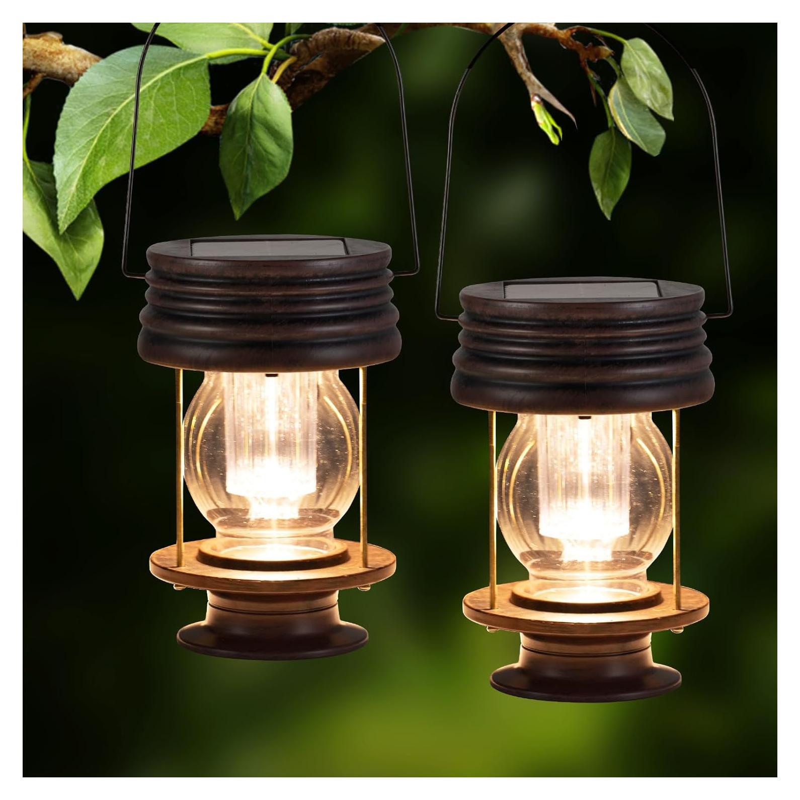 Linternas Solares Pearlstar Colgantes 30 Lúmenes 21 cm - 2 Paquetes