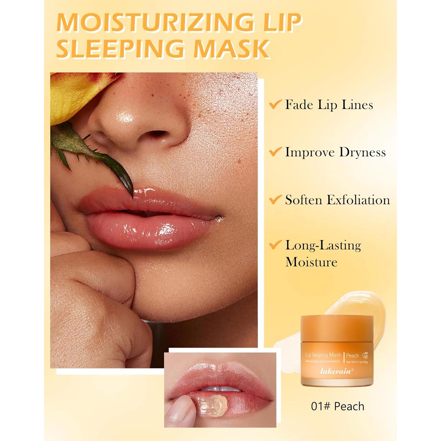 Mascarilla Labial Hidratante Nocturna Durazno 20g - Cuidado Labial