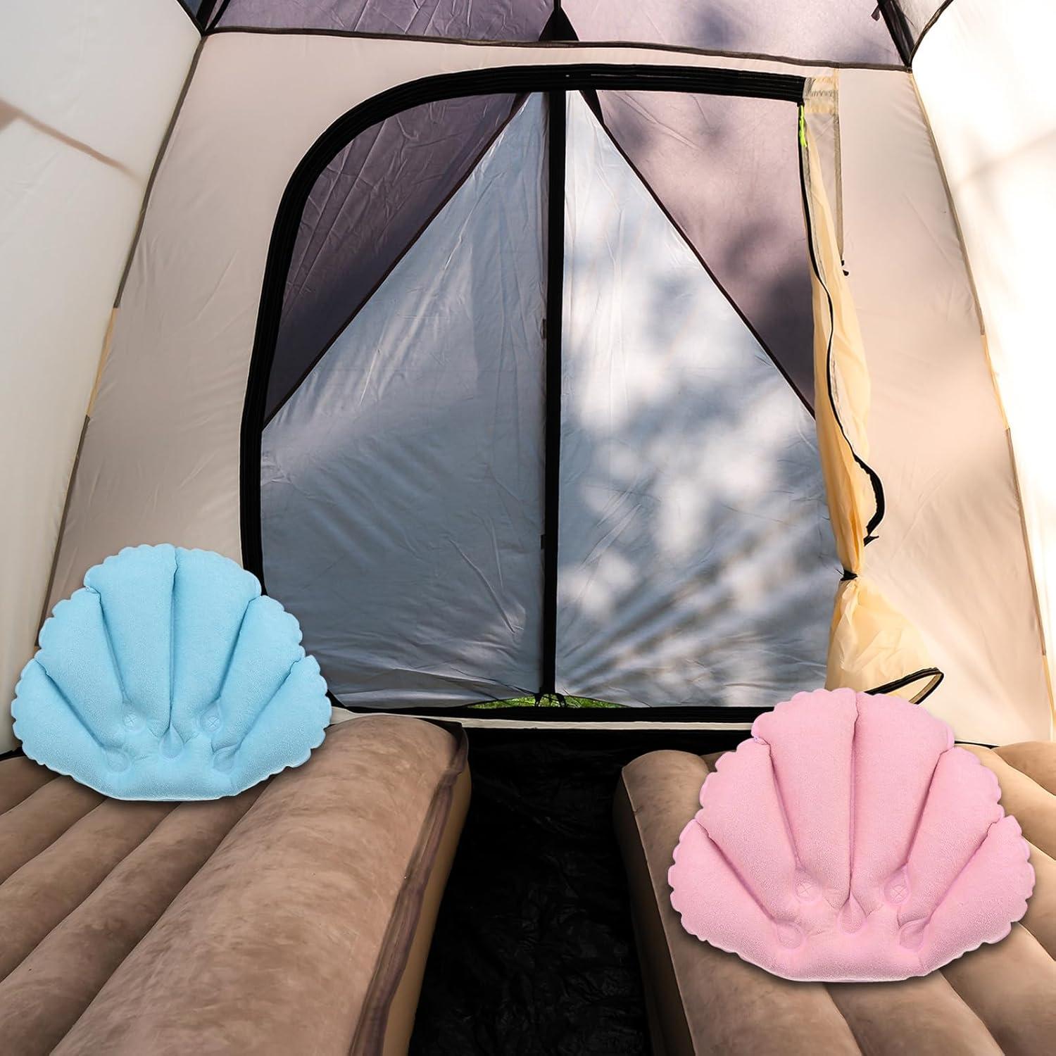 Paquete de 2 Almohadas Inflables para Baño M METERXITY - Soporte para Cuello