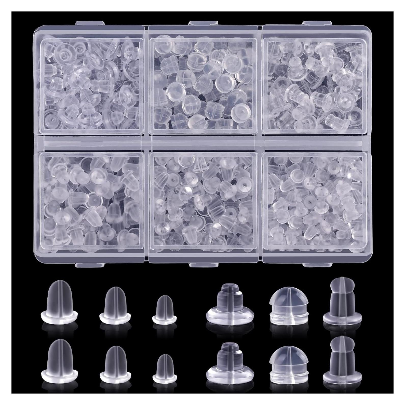 Respaldo de Aretes de Silicona ARRITZ 300PCS Transparente
