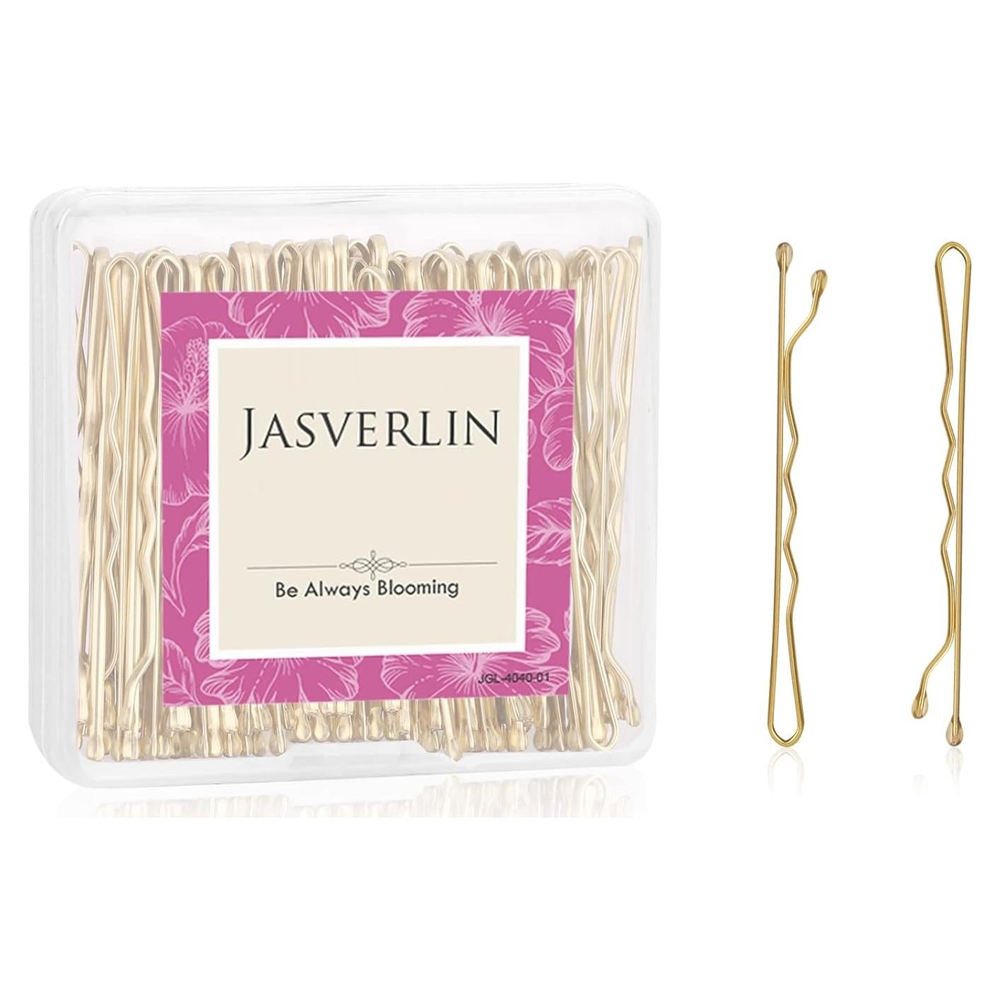 Pinzas para el cabello rubias JASVERLIN 6 cm 100 piezas premium