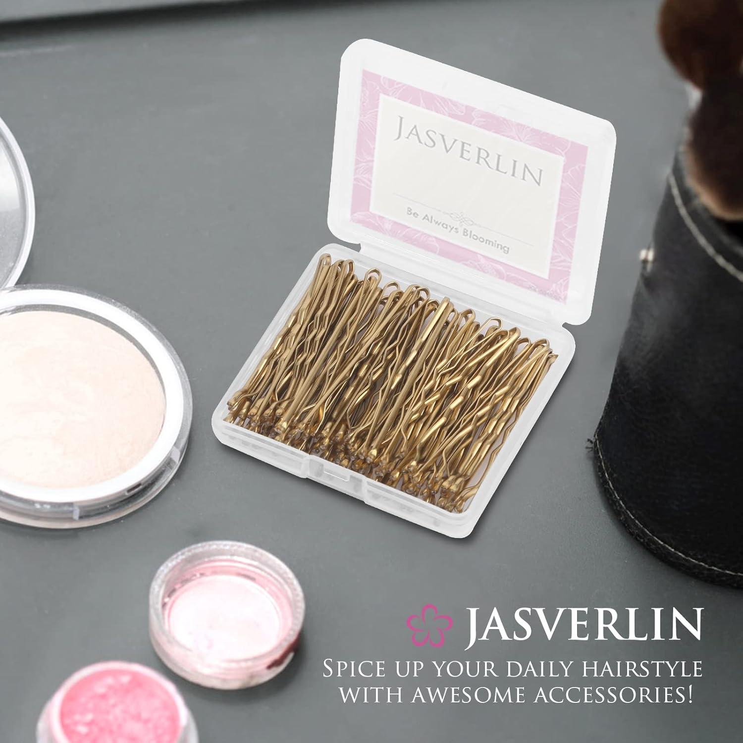 Pinzas para el cabello rubias JASVERLIN 6 cm 100 piezas premium