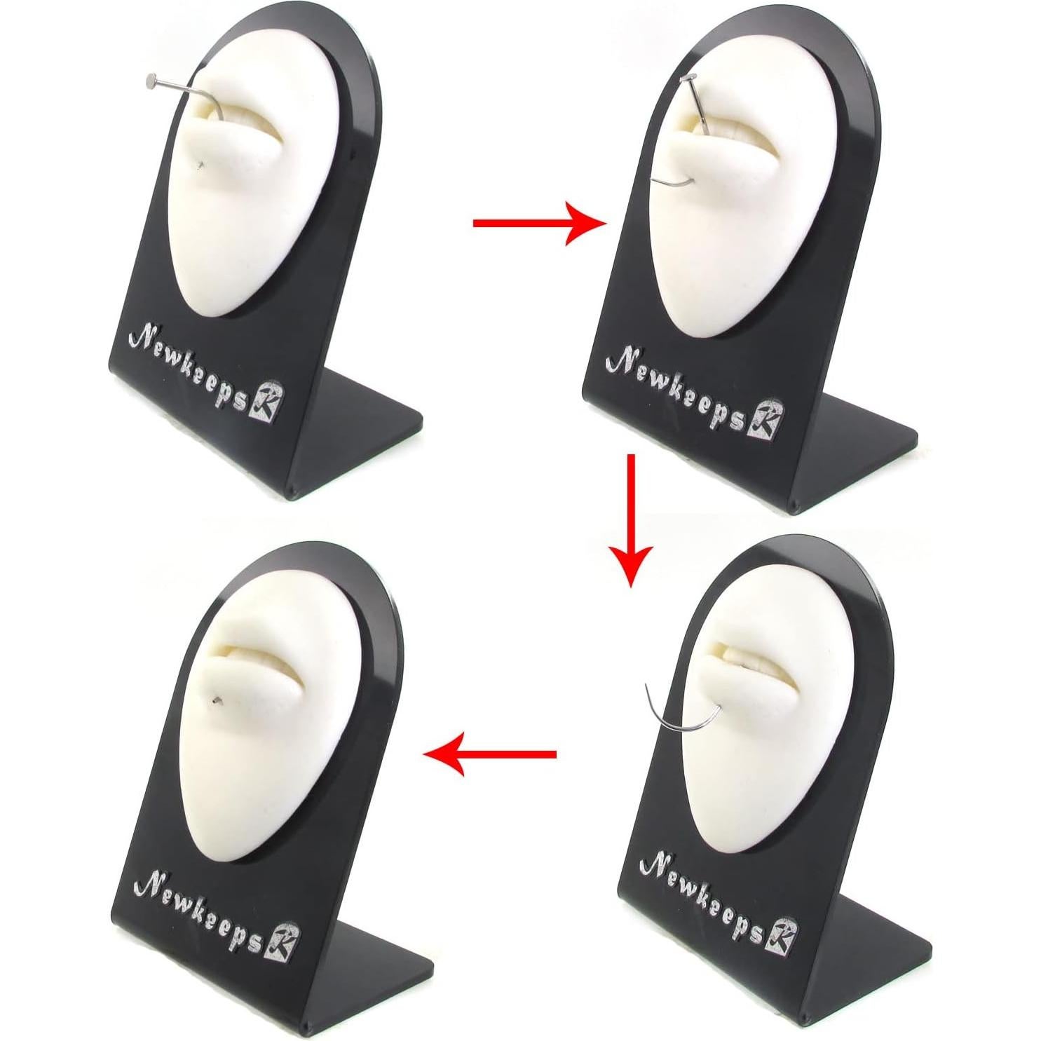 Pin de Inserción Acero 316L 16G para Piercing Corporal