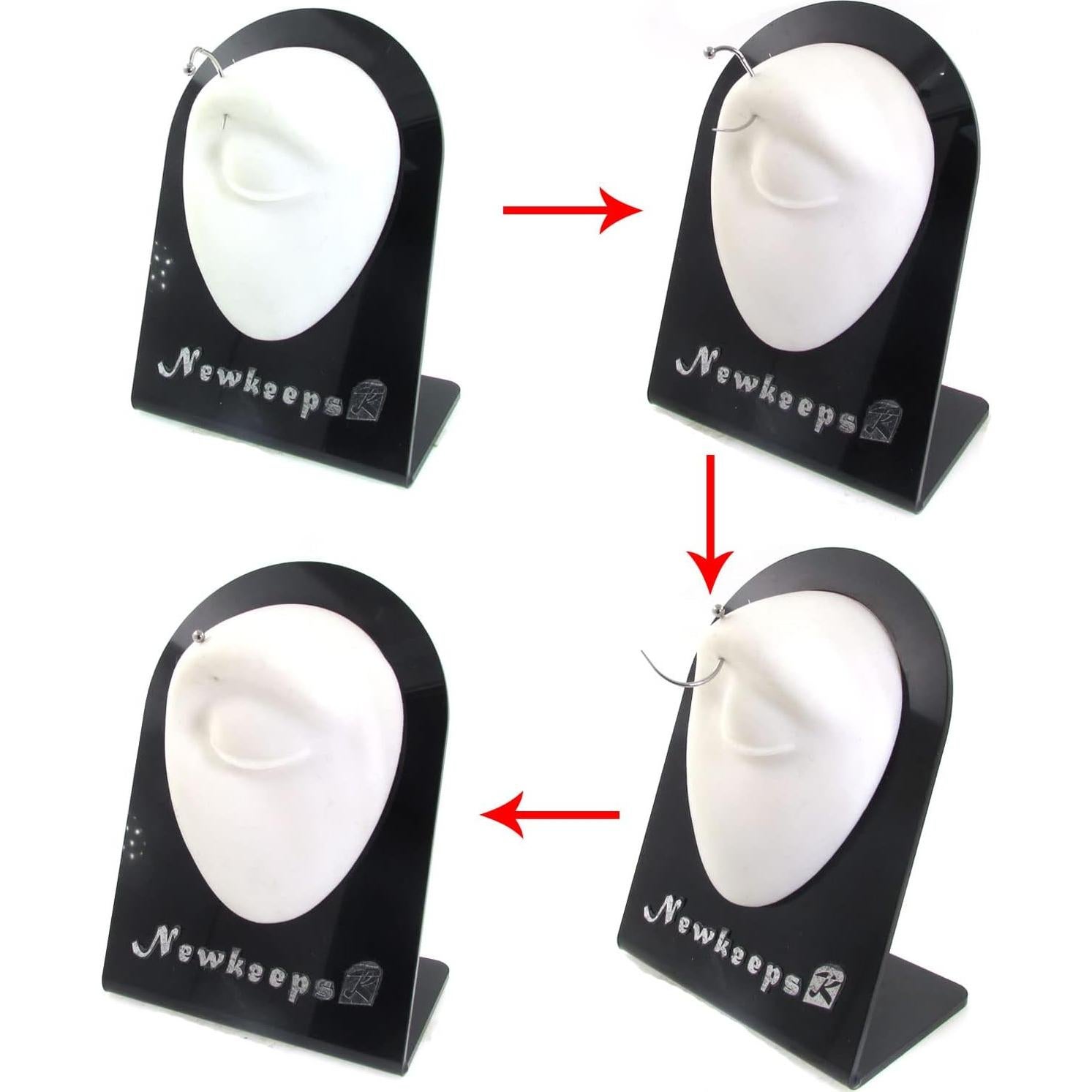 Pin de Inserción Acero 316L 16G para Piercing Corporal