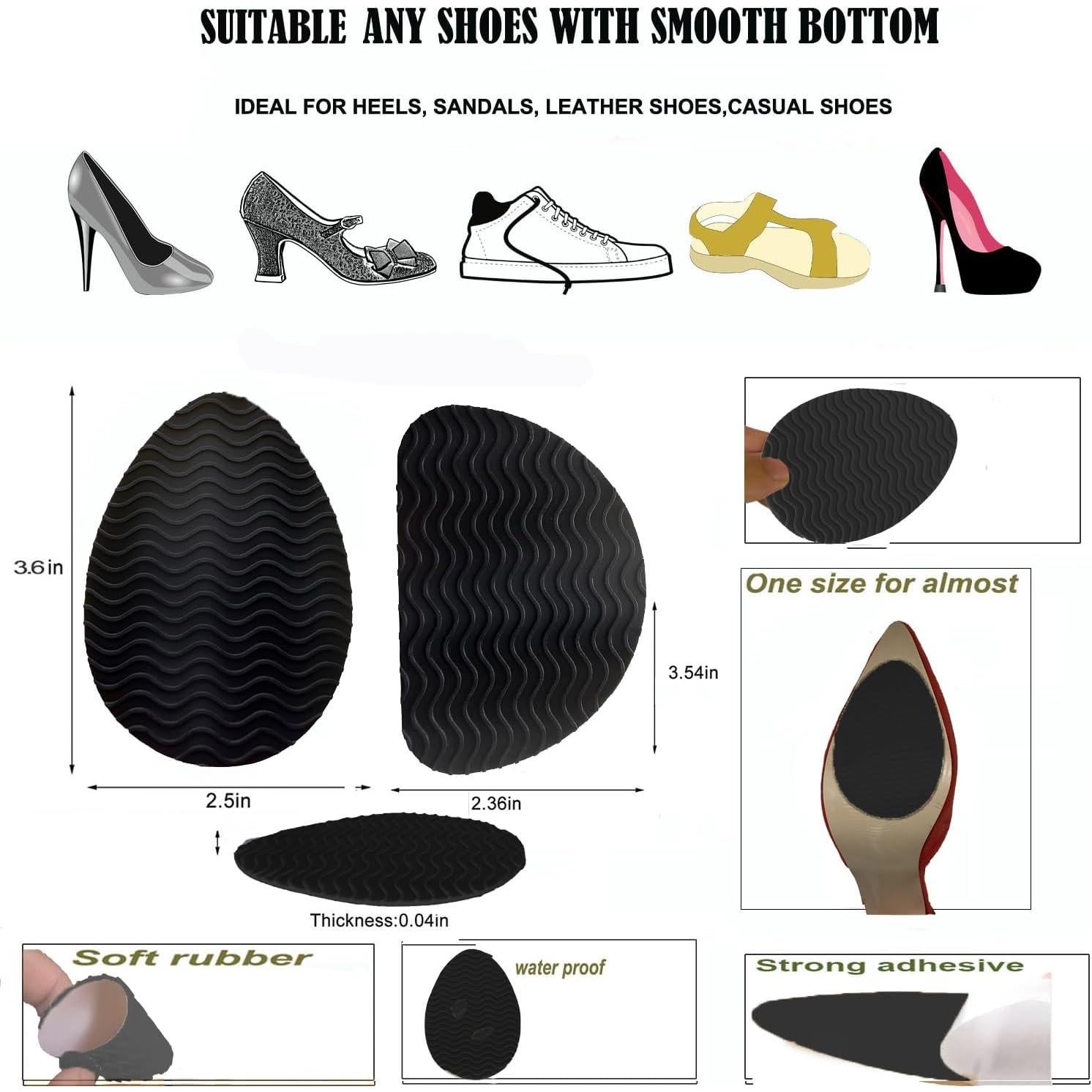 Almohadillas Antideslizantes ZBLGO para Tacones Altos - 6 Pares