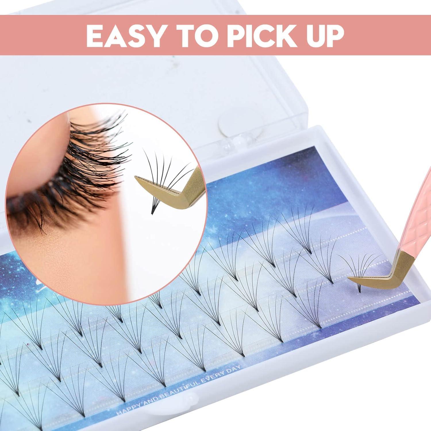 Pinzas Profesionales Ms.Queen para Extensiones de Pestañas 11cm