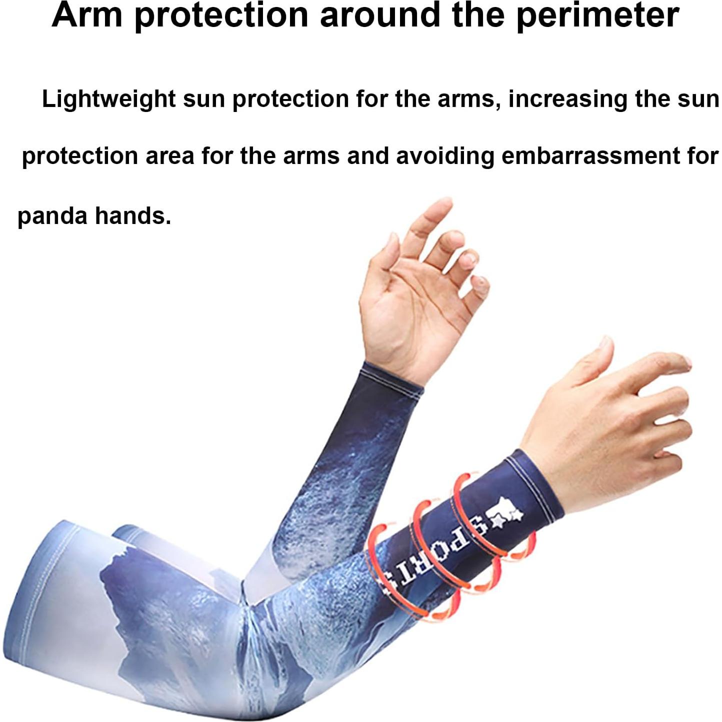 Mangas de Protección Solar UV Compresivas Aeroespacial