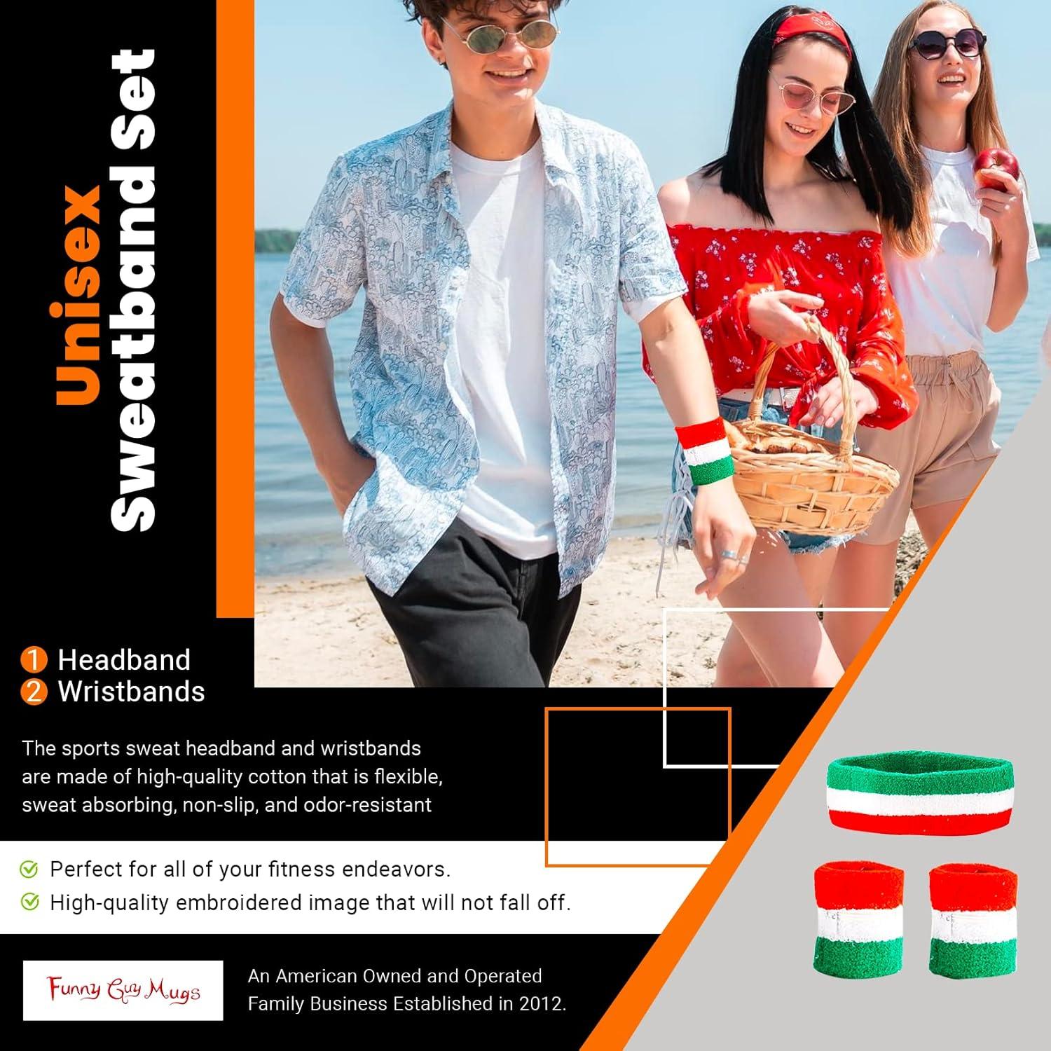 Conjunto de bandas para cabeza y muñeca Funny Guy Mugs - 3 piezas