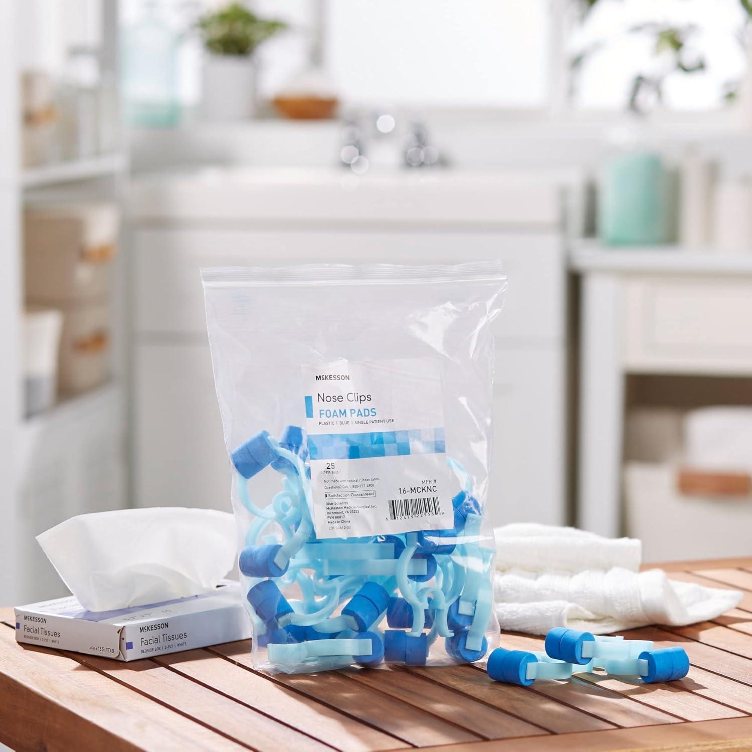 Pinzas Nasales Desechables McKesson - 25 Unidades para Espirometría